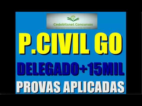 #2 DELEGADO PC GOIÁS ONCURSO PÚBLICO PROVAS QUESTÕES SIMULADO CURSO APOSTILA AULA POLÍCIA CIVIL GO