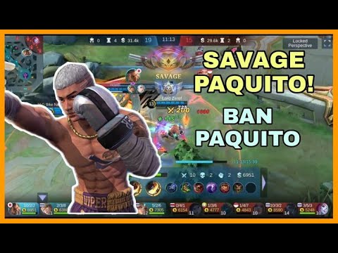 PAQUITO NEW SEASON SAVAGE GAMEPLAY| HOW TO USE PAQUITO? FIRST SAVAGE OF THE SEASON!