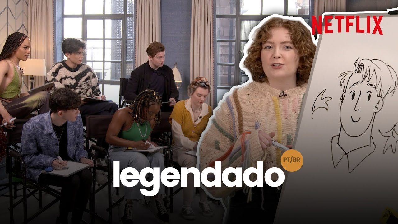 Alice Oseman ensina o elenco de Heartstopper a desenhar Nick e Charlie (LEGENDADO PT/BR)