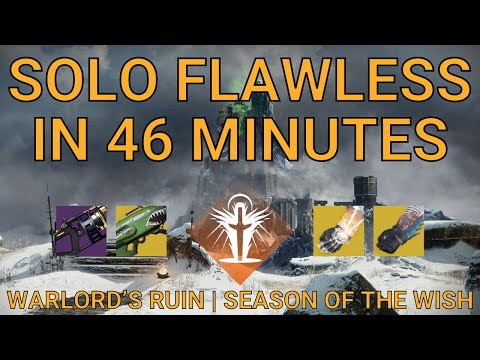 Solo Flawless Warlord’s Ruin in 46 Minutes on Warlock | Season of the Wish (Destiny 2)