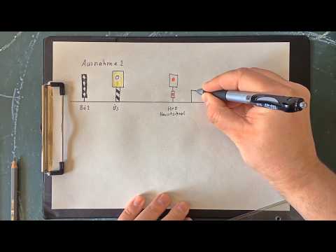 Einar explains railway - level crossing with crossing