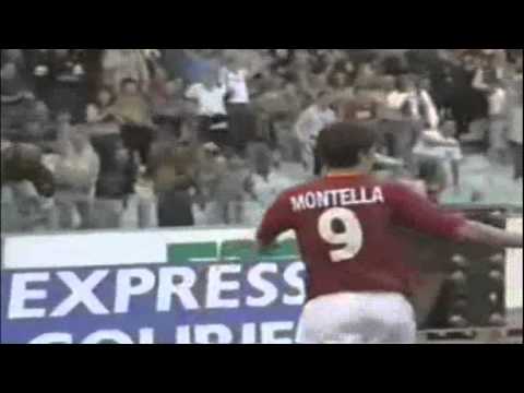 Serie A 2000-2001, day 03 Roma - Vicenza 3-1 (Totti, Montella, Kallon, Batistuta)
