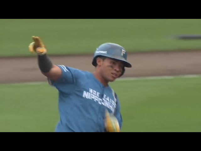 【1回表】先頭打者ホームラン!! ファイターズ・水谷瞬が初球を捉えて先制点を奪う!! 2024年9月14日 東北楽天ゴールデンイーグルス 対 北海道日本ハムファイターズ