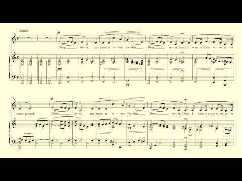 Deep River – Burleigh – accompaniment in C major