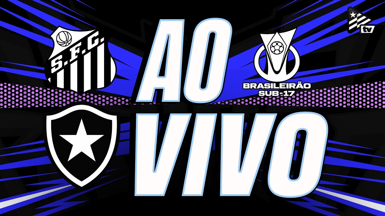 Assista AO VIVO: Botafogo visita o Santos pelo Campeonato Brasileiro Sub-17