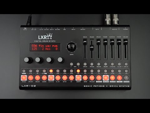 Sonic Potions x Erica Synths LXR-02 Drum Synthesizer demo