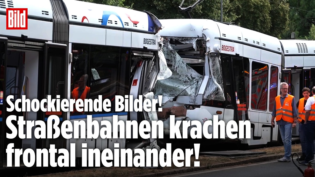 NRW: Schwerer Tram-Unfall in Gelsenkirchen! Heftige Kollision mit 25 Verletzten – Polizei ermittelt!