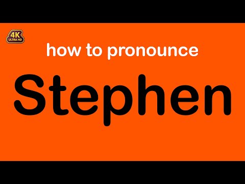 how to pronounce Stephen correctly