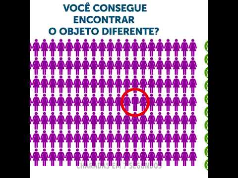 Teste sua percepção visual e encontre o diferente