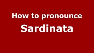 How to pronounce Sardinata