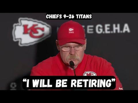 Andy Reid ANNOUNCES RETIREMENT after BLOWOUT loss - Post Game Press Conference - Chiefs vs Titans