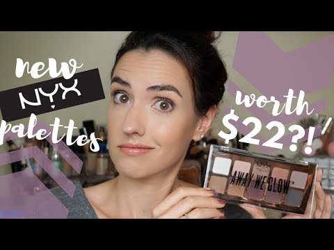 NYX Away We Glow Palettes Worth $22?! | Swatches + Tutorial