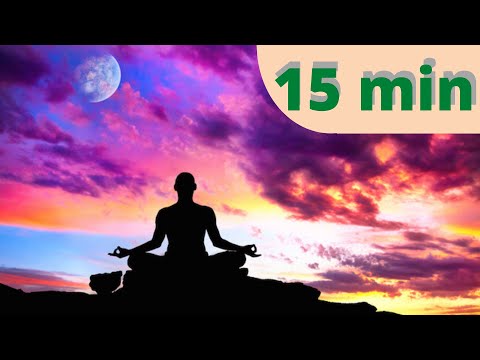 15-minute beautiful music with river sounds, flowing water for deep meditation, relaxing music