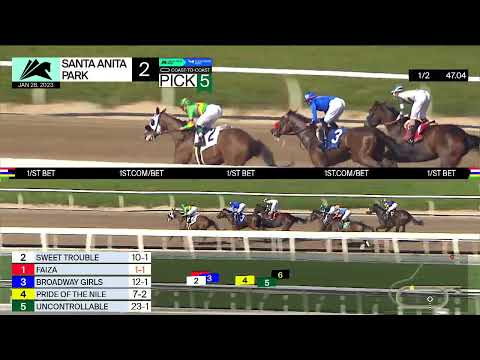 Faiza wins Las Virgenes Stakes on Saturday, January 28 at Santa Anita Park
