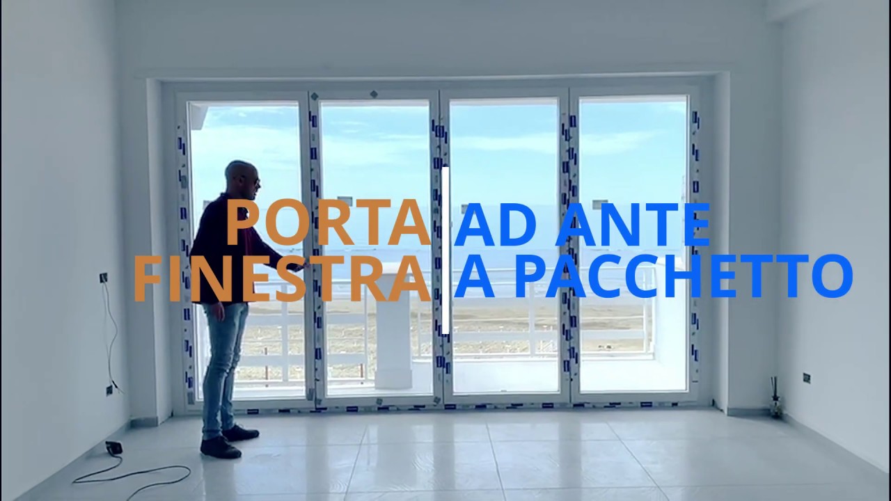 Portalandia: realizzazione di una porta finestra con ante e vetrate impacchettabili a libro.