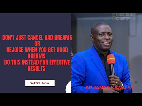 BEST WAY TO RESPOND TO GOOD AND BAD DREAMS #kawalyajames #dreaminterpretation