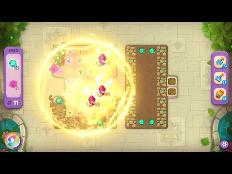 Gardenscapes 2460 Super Hard Level - 17 moves - NO BooSTERS