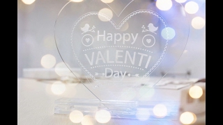 How to cut and engrave Valentine's Day gift