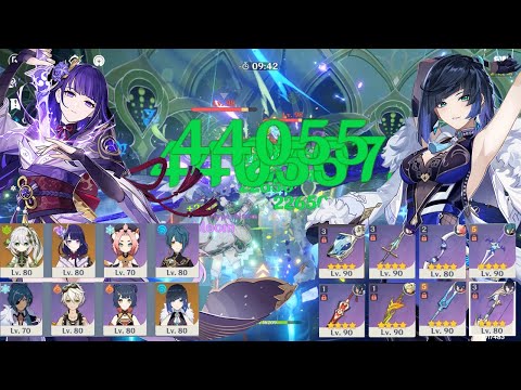 3.2 Abyss - F2P Raiden Hyperbloom & Yelan National Destroy Spiral Abyss Floor 12 - Genshin Impact