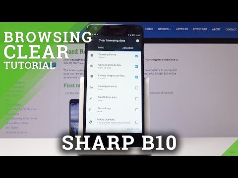 How to Clear Browsing Data in SHARP B10 - Clear Browsing Data