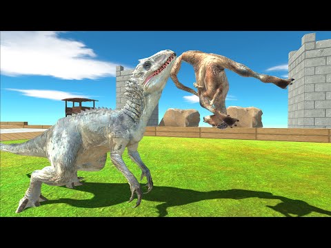 Indominus rex vs Herbivores Dinosaurs - Animal Revolt Battle Simulator