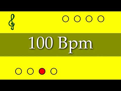 Visual Metronome - Click Track - 100 Bpm (4/4) - EasyMusic