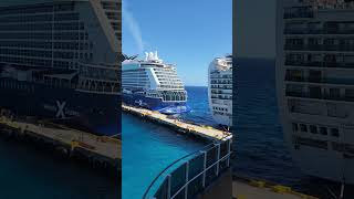 “TWO Mega Cruise Ships Docked in Costa Maya! 😱🚢🔥 Ruby Princess vs Celebrity Beyond!”