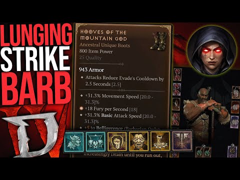 Diablo 4 - Lunging Strike Barb S-Tier S11 Build Guide