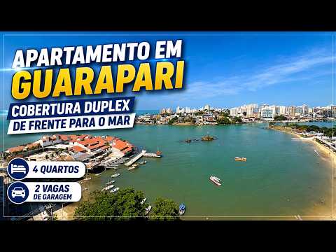 Cobertura duplex de frente para o mar com 4 quartos