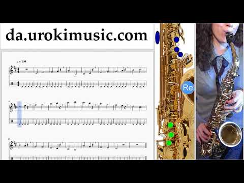 Lær At Spille Saxofon (Tenor) Jingle Bell Rock Lektioner Sange Del#1 um-i246