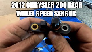 2012 Chrysler 200 rear wheel speed