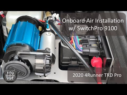 ARB Onboard Air Installation with SwitchPro 9100 integration on my 2020 4Runner TRD Pro