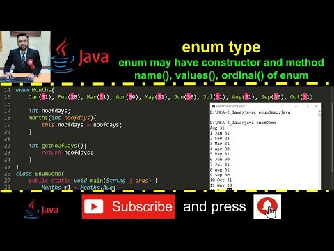 Java Enum Reference Data Type With Constructor And Method Practical Demo