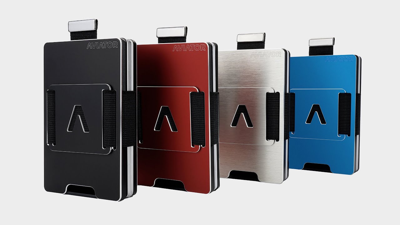 AVIATOR Wallet SLIDE AirTag fusion black