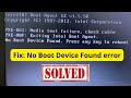 No Boot Device Found Press Any Key To Reboot The Machine Dell Laptop Boot Device Not Found