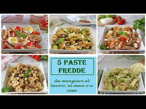 5 PASTE FREDDE FACILI E VELOCI, una per ogni giorno della settimana #sanomabuono
