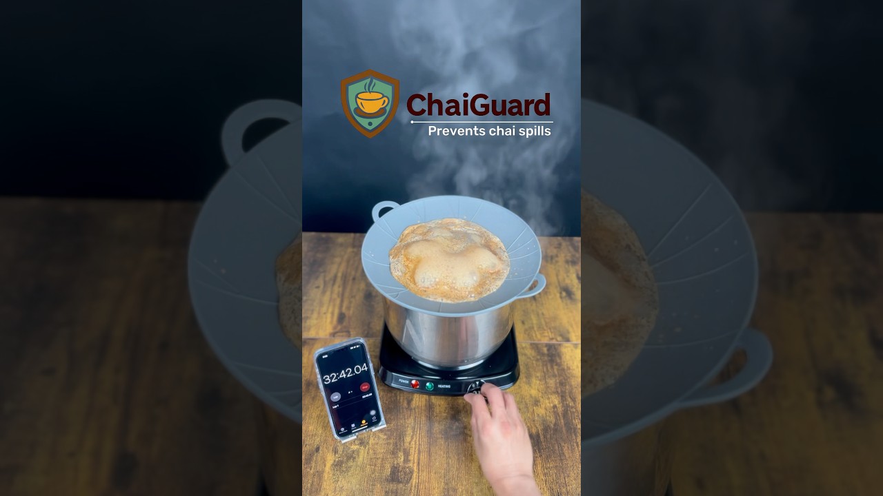 ChaiGuard Seals Any Container 5.5"–10" | No More Spills! Fits Big Pots Too!
