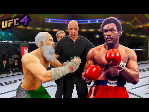 George Edwards Foreman vs. Old Bruce Lee - (EA Sports UFC 4) Rematch