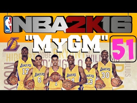 NBA2K16 PC "MyGM" [Game 51/82] - Lakers vs Timberwolves - Kobe's 38pts || 720/60fps HD
