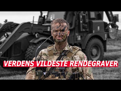 Første gang: Højmobil, let pansret rendegraver med på stor øvelse