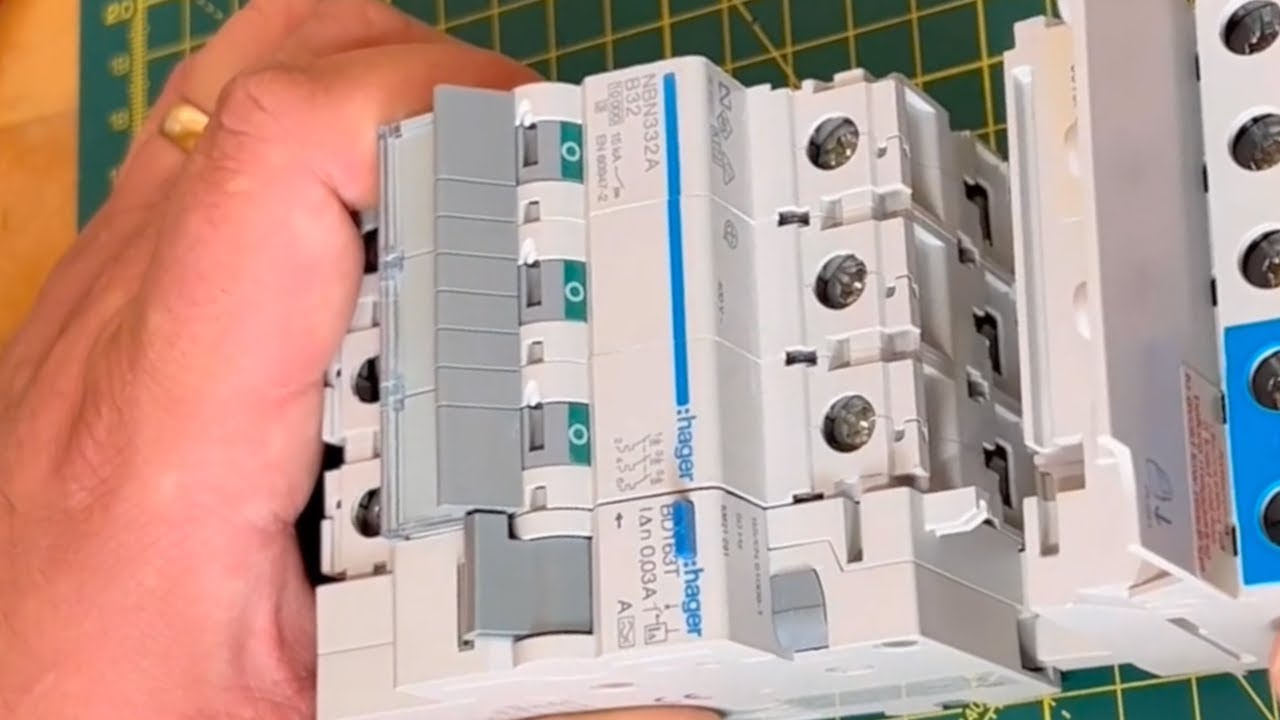 Hager 3 Phase MCB to RCBO Conversion