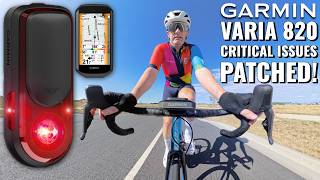 GARMIN Varia RearVUE 820 Radar UPDATE // Garmin Patches Critical Issues