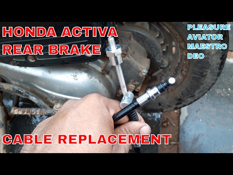 How to replace rear brake cable