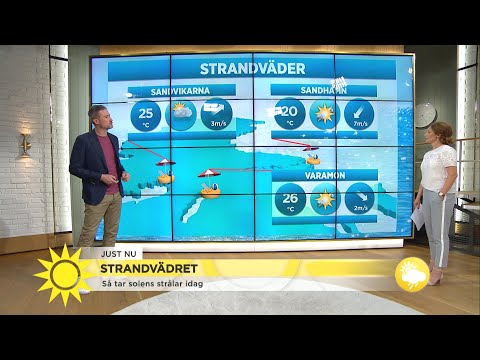 Bra badväder att vänta under fredagen – nästan överallt - Nyhetsmorgon (TV4)