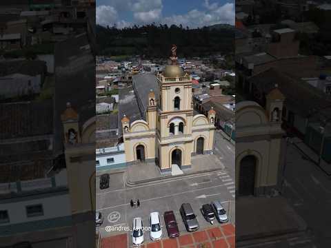📍Aldana, Templo de Nuestra Señora del Pilar y Parque Santander.#Aldana #Nariño #Colombia #turismo