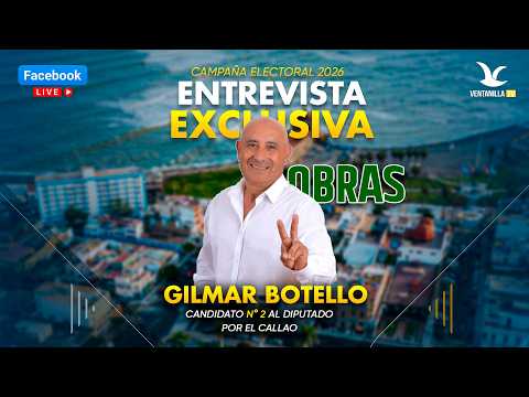 🔴 Gilmar Botello: De la Marina a Minka, propuestas para un Callao seguro