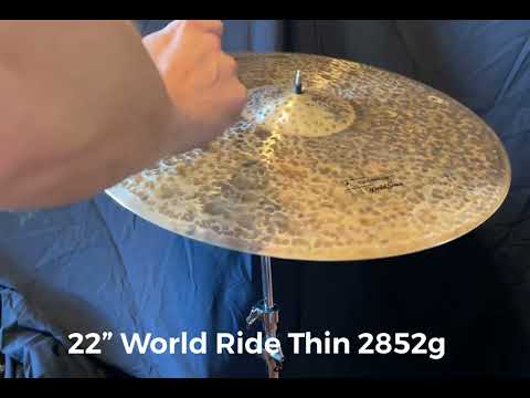 22” Constantine Cymbals World Ride 2852g