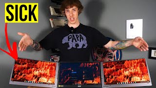 Cheapest Laptop At Walmart... Will It Work? KYY X90D Triple Portable Monitor Review