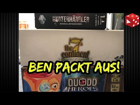 Ben reveals: 7th Continent: What Goes Up, Must Comes Down, The Negotiator, Quodd Heroes