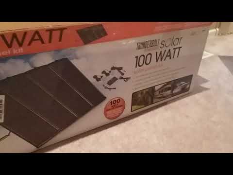 Harbor Freight Magnum Thunderbolt 100 Watt Solar Panels with Zamp Furrion Connector for RVs!